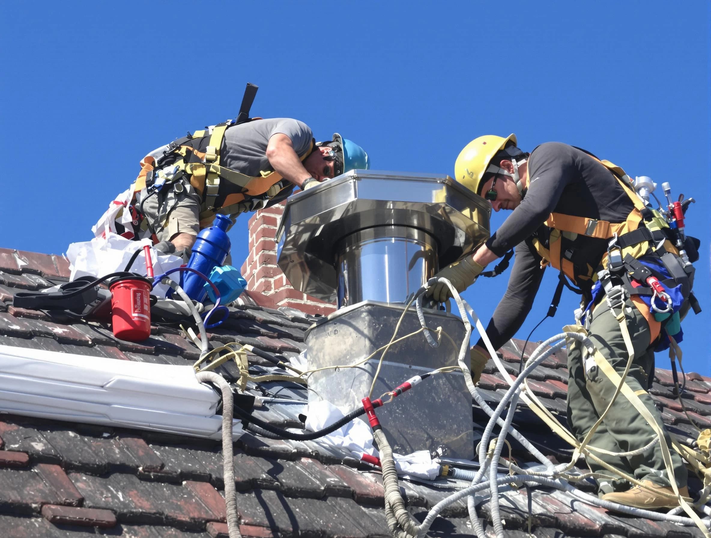 Protective chimney cap installed by Gilbert Chimney Sweep in Gilbert, AZ