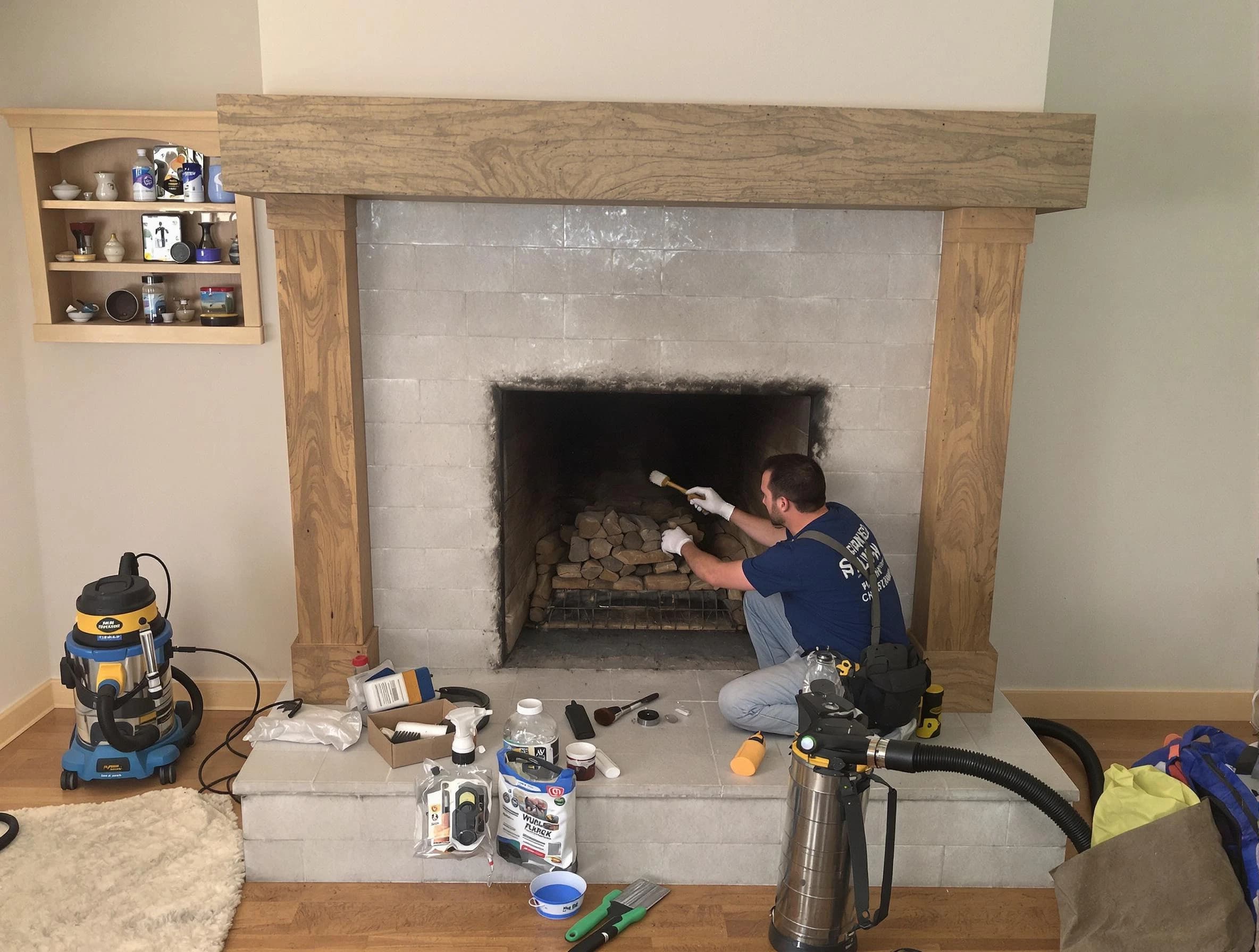 Detailed creosote removal process by Gilbert Chimney Sweep in Gilbert, AZ