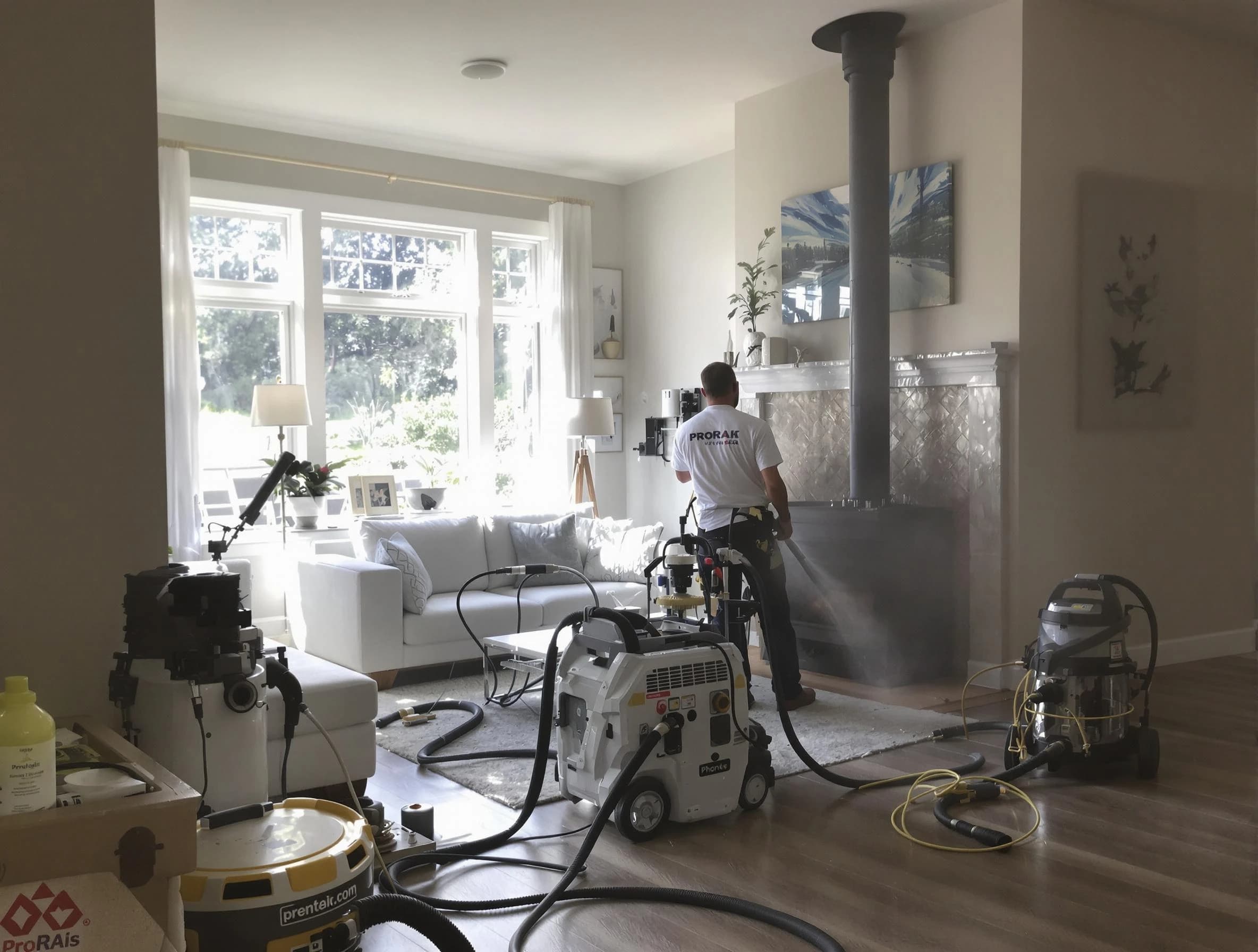 Soot removal service by Gilbert Chimney Sweep for a fireplace in Gilbert, AZ