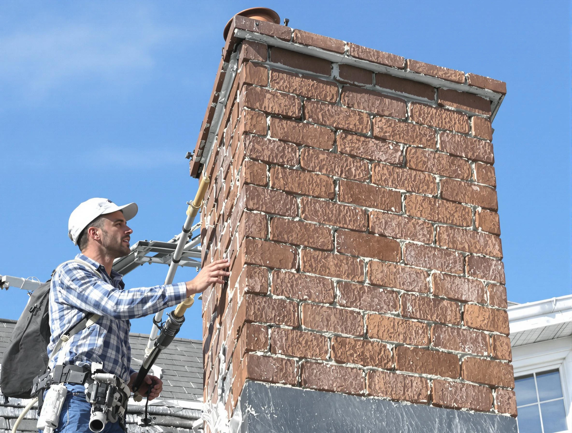 Brickwork for a chimney rebuild by Gilbert Chimney Sweep in Gilbert, AZ