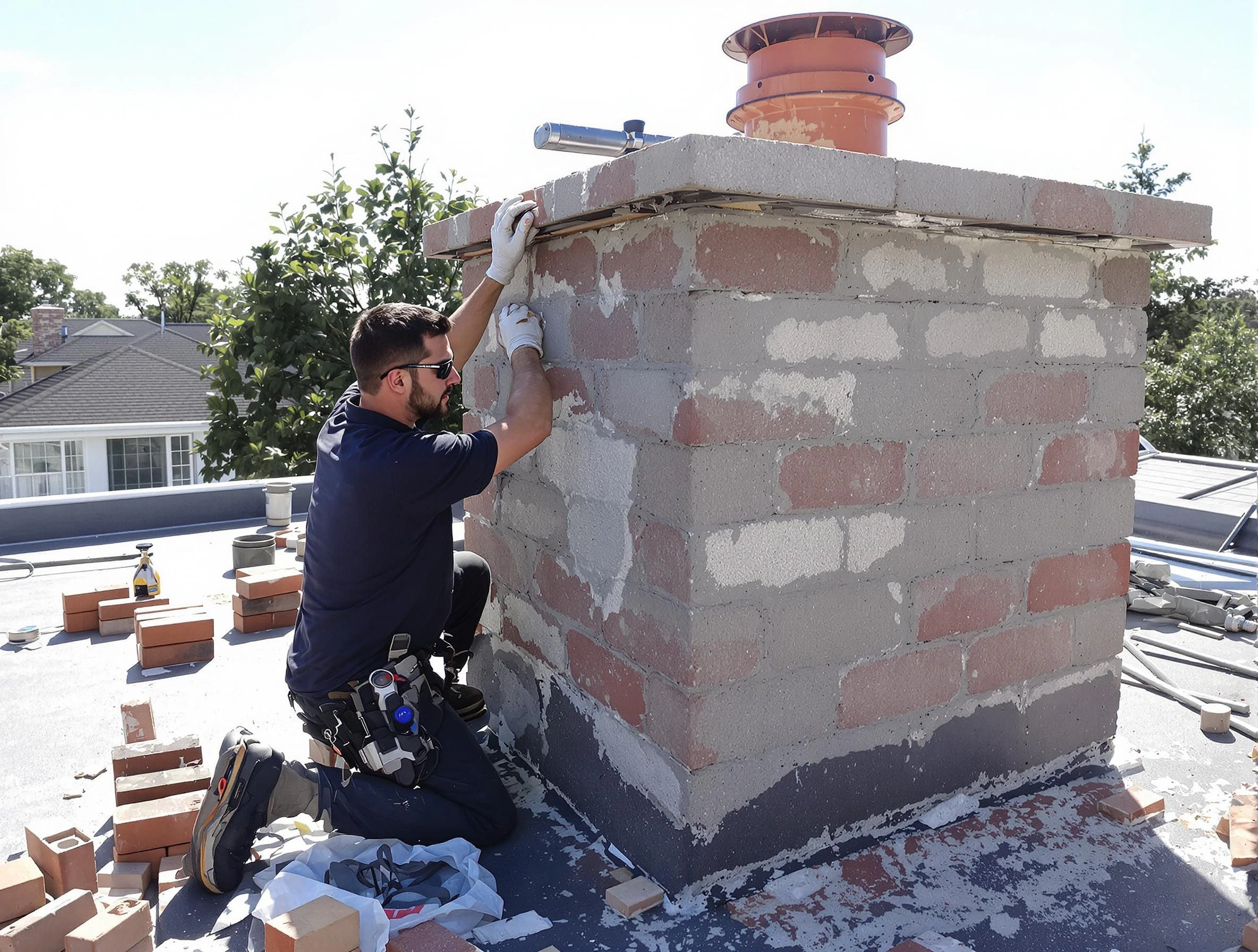 Advanced chimney repair process by Gilbert Chimney Sweep in Gilbert, AZ