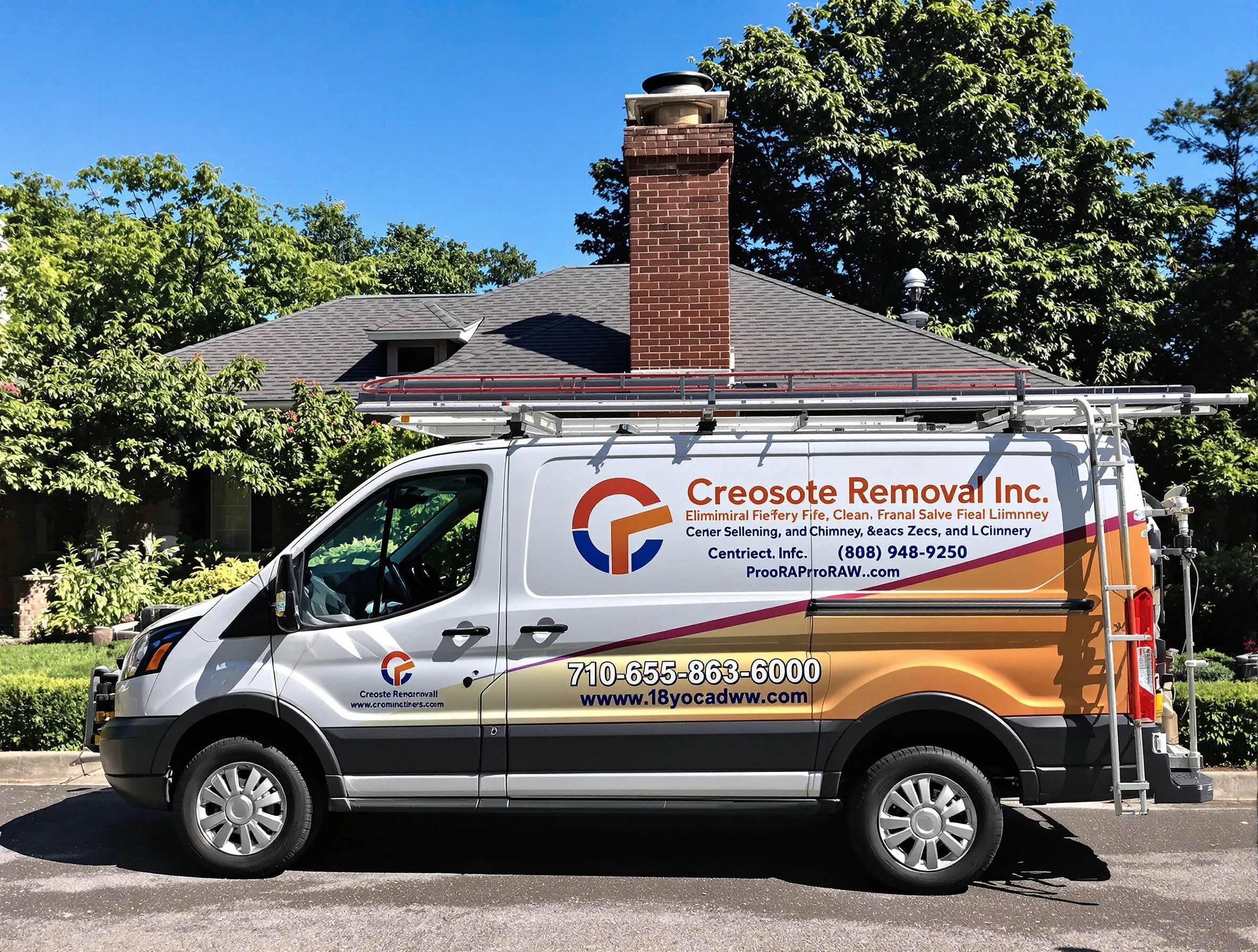 Gilbert Chimney Sweep technician removing creosote safely in Gilbert, AZ